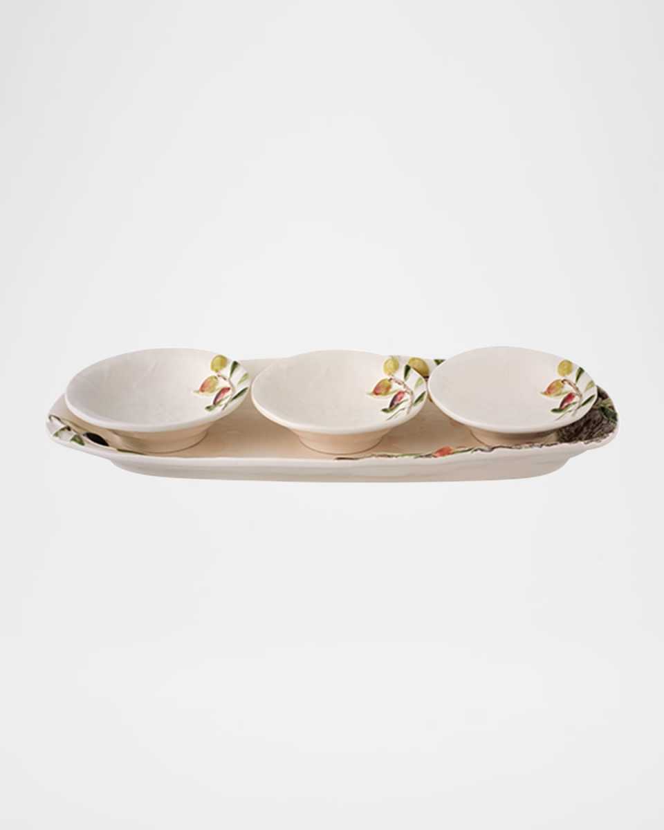 Olival Platter and 3 Bowls Set